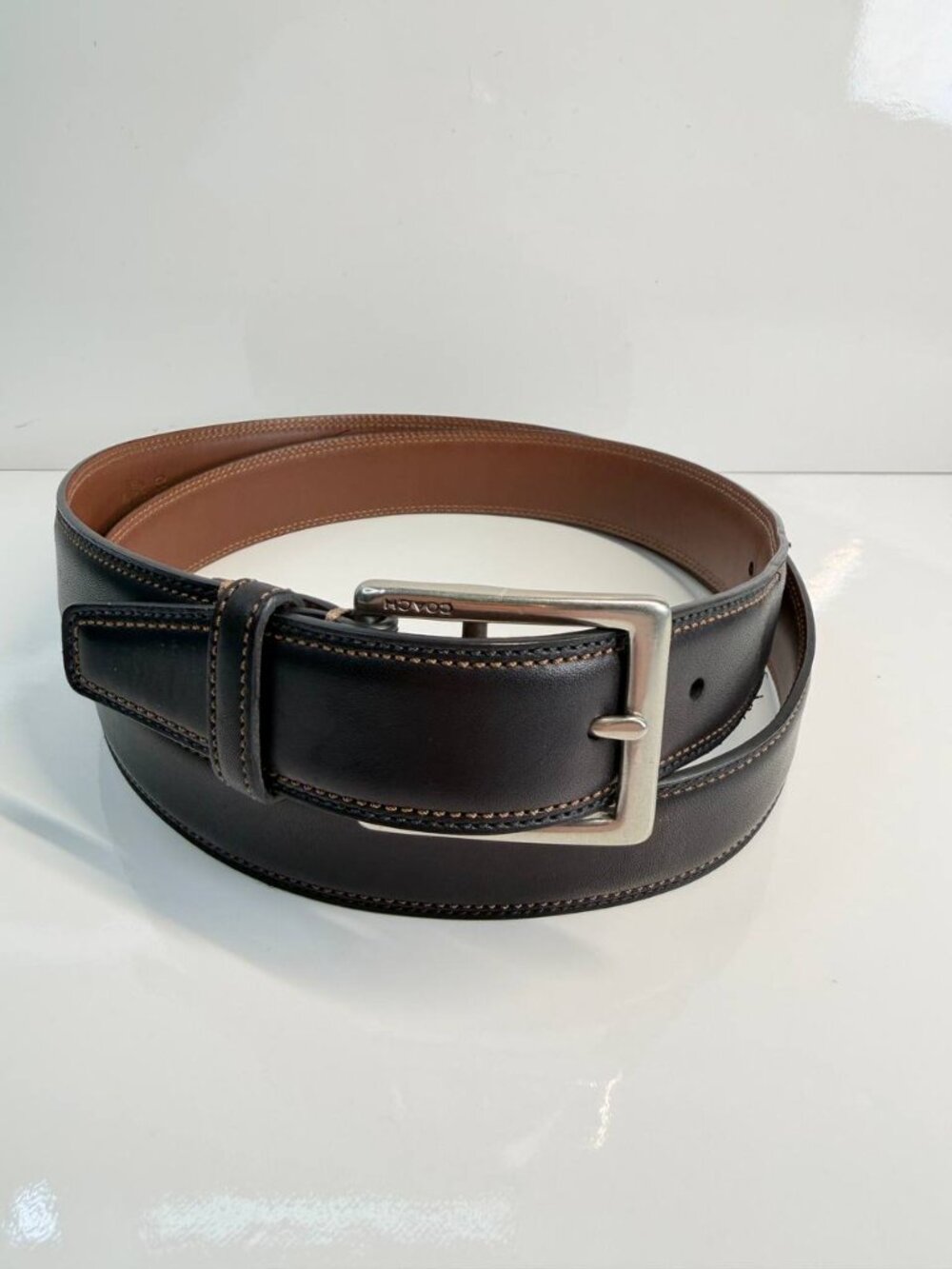 Vintage Coach Genuine Leather Belt – Size 38